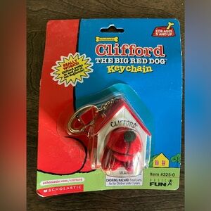 Clifford Collection Vintage Keychain Basic Fun 1999-  3 piece set